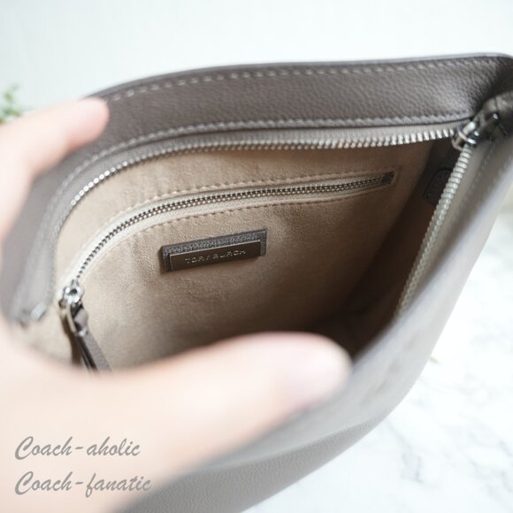 NWT Tory Burch Thea Swingpack Leather Crossbody in Wild Mushroom - Picture 7 of 10